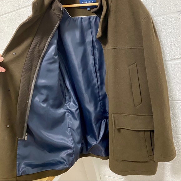 NWOT Cole Haan XXL Wool Coat - Picture 4 of 13